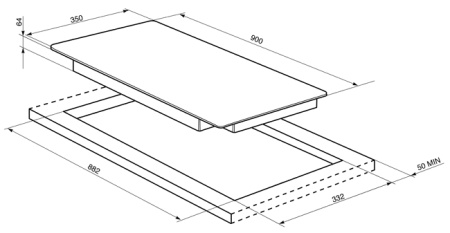 Варочная поверхность Smeg SI933D