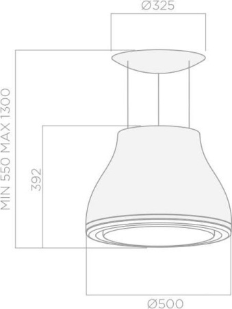 Кухонная вытяжка Elica Shining Cast Iron/F/50