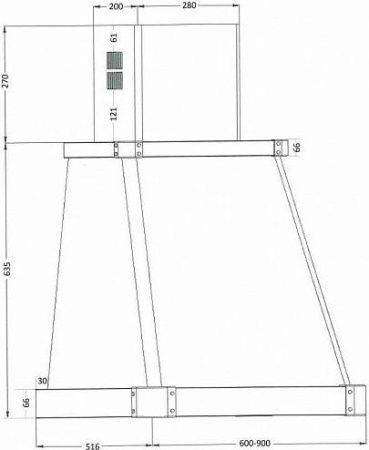 Кухонная вытяжка Kuppersberg V 639 ANT