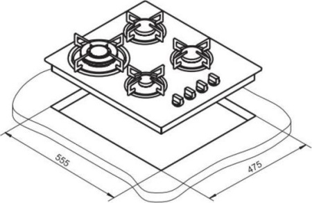 Варочная поверхность Darina T1 BGM 341 11W