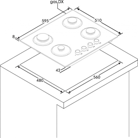 Варочная поверхность Candy CVG 6BF4WEB