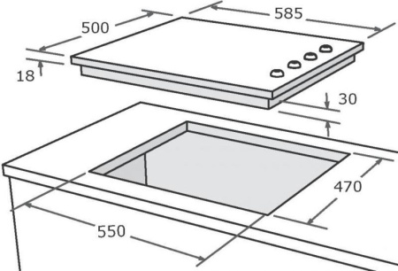 Варочная поверхность Nardi FH 43 HAV JB