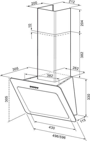 Кухонная вытяжка Krona Liva PB 600