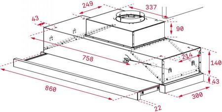 Кухонная вытяжка Teka CNL 9610