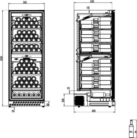 Винный шкаф Caso WineChef Pro 126