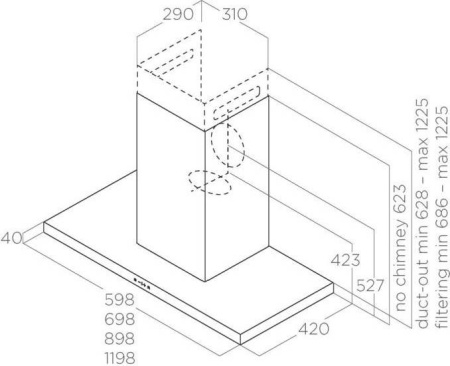 Кухонная вытяжка Elica Thin IX/A/60
