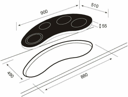 Варочная поверхность Teka VR 90 4G AI AL TR
