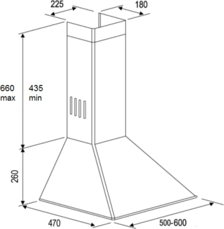 Кухонная вытяжка Kuppersberg Onda 60 X 4PB