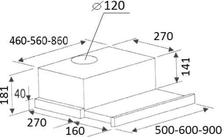 Кухонная вытяжка Kuppersberg Slimlux II 90 BG