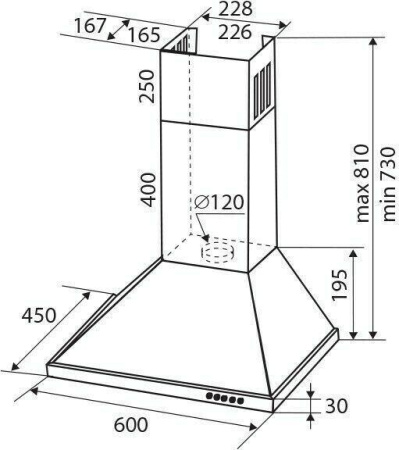 Кухонная вытяжка Zigmund & Shtain K 138.6 X