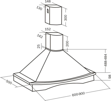 Кухонная вытяжка Teka Nubero 60 HP
