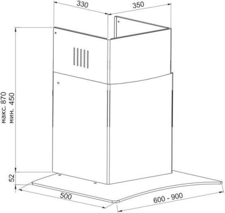 Кухонная вытяжка Korting KHC 6678 GX