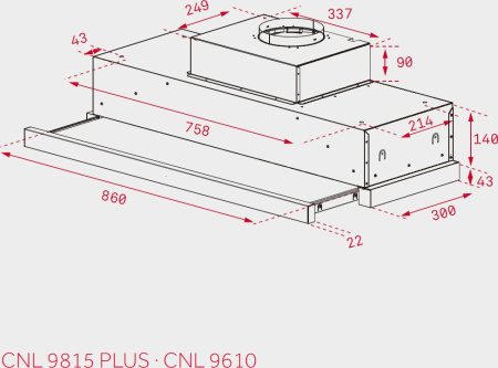 Кухонная вытяжка Teka CNL 9610