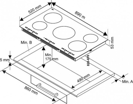 Варочная поверхность Vestfrost VFIND 90 HB