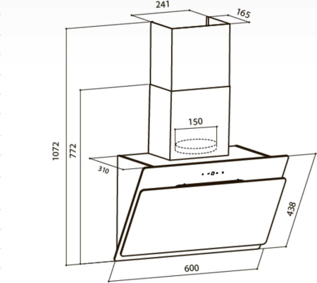 Кухонная вытяжка LEX Glass 600